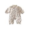 Ins Spring Baby Girl Doll Collar Printed Princess Jumpsuit Fresh Style Baby Girl Photo Shoot Romper