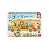 EDUCA BORRAS - PUZZLE SCHOOL BUS 2-5PCS