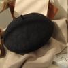New hat autumn and winter trend women's beret monochrome high-quality warm painter hat spot