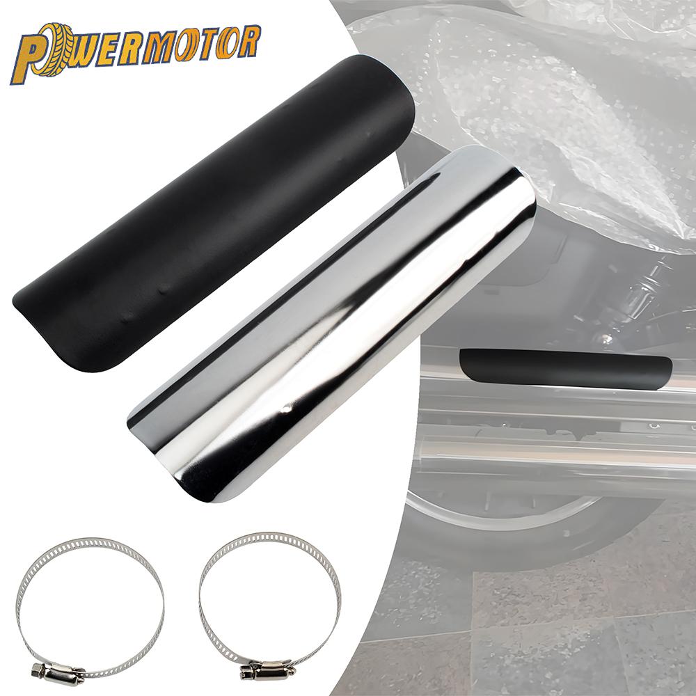 Evrensel Motosiklet Egzoz Susturucu Borusu Koruyucu Kalkan Kapak Aksesuarları Harley Honda Yamaha Retro Cruise Moto İçin