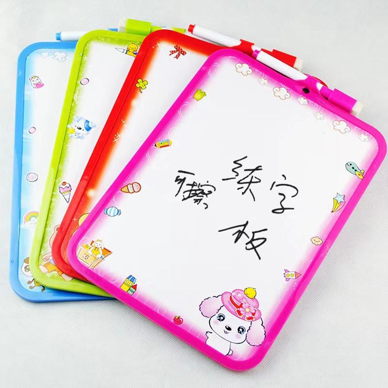 

Small Double-Sided Erasable Mini Whiteboard for Office, Study, or Drawing Girl Variant, Color Random, 1 Piece