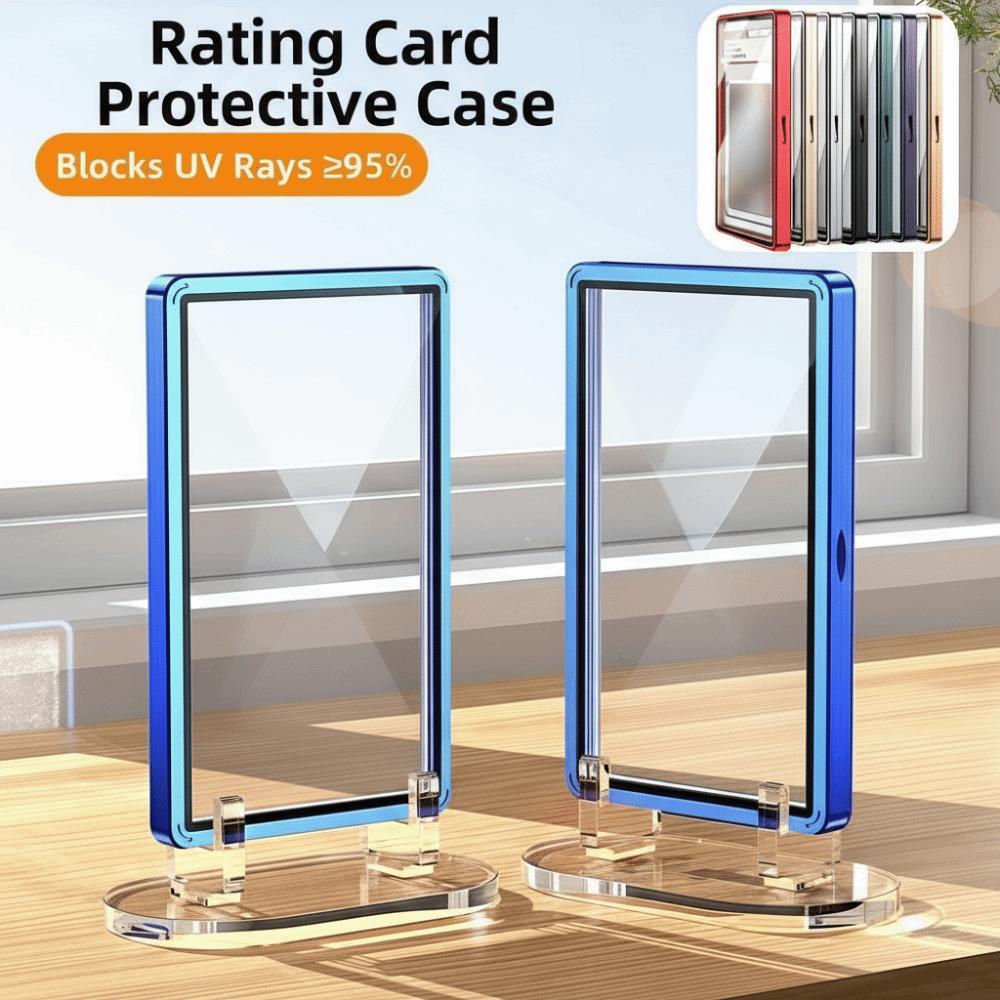 UV Protection Card Protective Case Aluminium Frame Magnetic Case Card Display