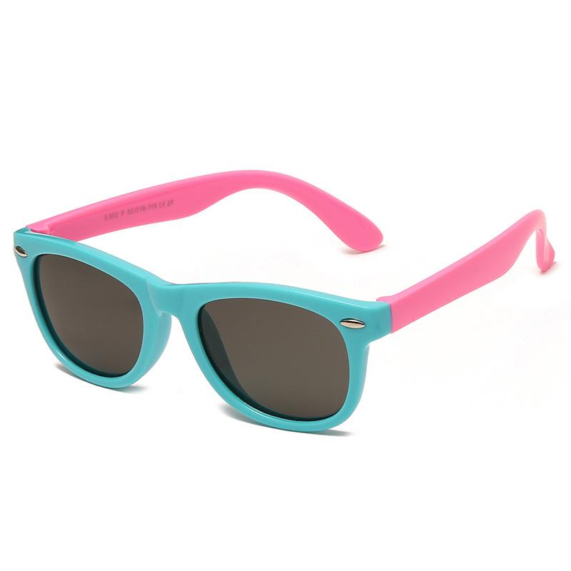 Internet-Famous Kids Sunglasses Trendy Color-Block Design Uv Protection Versatile Sunshades For Boys And Girls 802