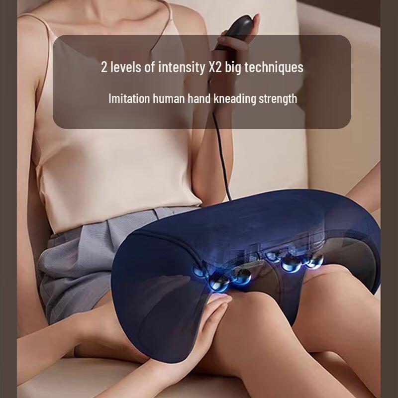 U-Shaped Electric Kneading Foot Massager Pillow with Heating and Vibration