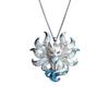 Silver Tone Chain Nine-Tailed Fox Necklace Guardian Charm Pendant  Spiritual Jewelry