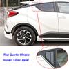 For Toyota C-HR CHR 2016- Car Rear Louver Window Side Shutter Cover Trim Sticker Vent Scoop ABS Carbon Fiber Accessories