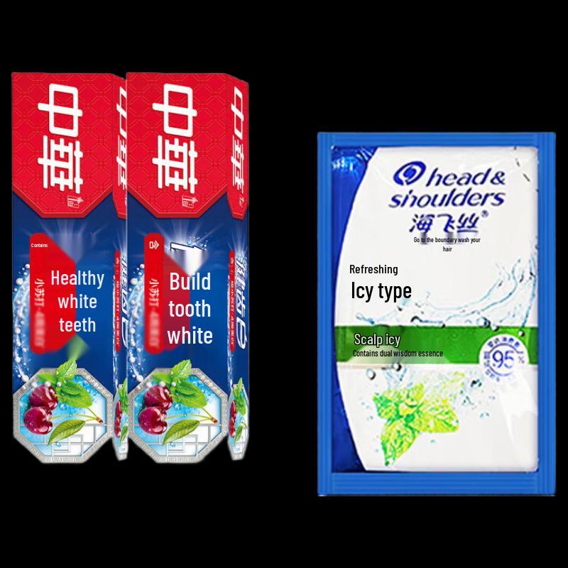 Zhonghua Healthy Teeth Baking Soda Toothpaste & Shampoo Set
