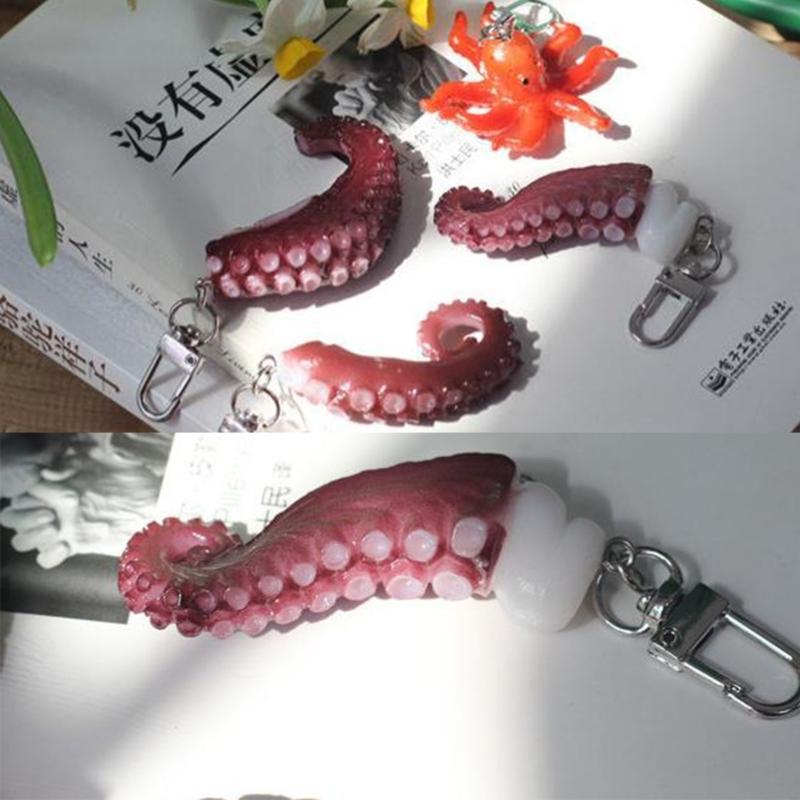 Creative Octopus and Squid Claw Key Chain Multifunctional Keychain Bag Pendant Accessory for Keys and Phone Decoration