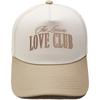 LOVE CLUB three-dimensional embroidery color matching truck driver hat male couple female casual sunshade baseball cap