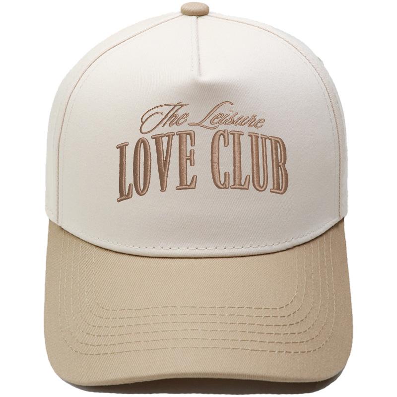 LOVE CLUB three-dimensional embroidery color matching truck driver hat male couple female casual sunshade baseball cap