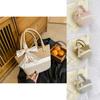 Chic Casual Bucket Bag Elegant Handheld Purse For Women In Grey Pink Khaki Colors