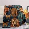 1Pc North American bison Print Flannel Blanket, High quality Comfortable for All Seasons, Home Decor, Warmth and Comfort, Perfect for Christmas Gifts