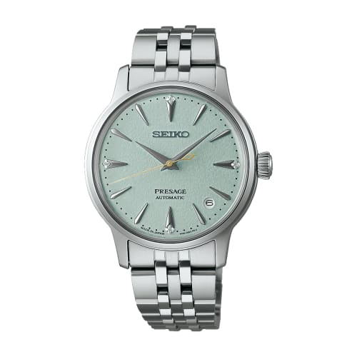 Seiko Presage Cocktail Time 34mm Automatic Watch, SRRY051, Women's, Silver