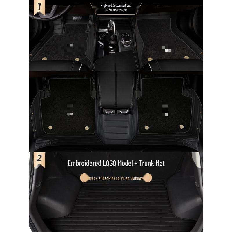 Compatible Floor Mats: Fully Enclosed Carpet Style for Hongqi HS5, H5, H9, HS7, H7, EQM5, EHS3, EHS9