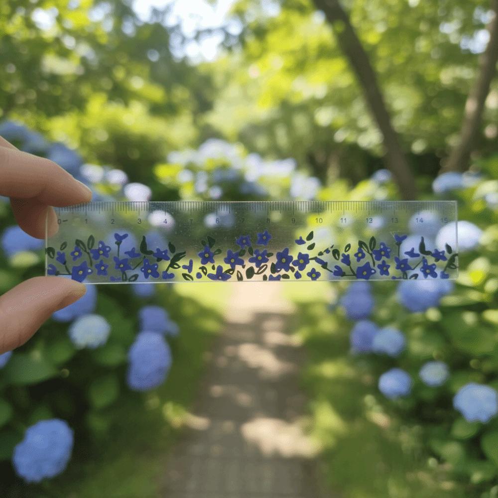 Multifunkční 15cm rovné pravítko Dvojité ručné kreslicí nástroje Kreativní matematické pravítko Kancelář