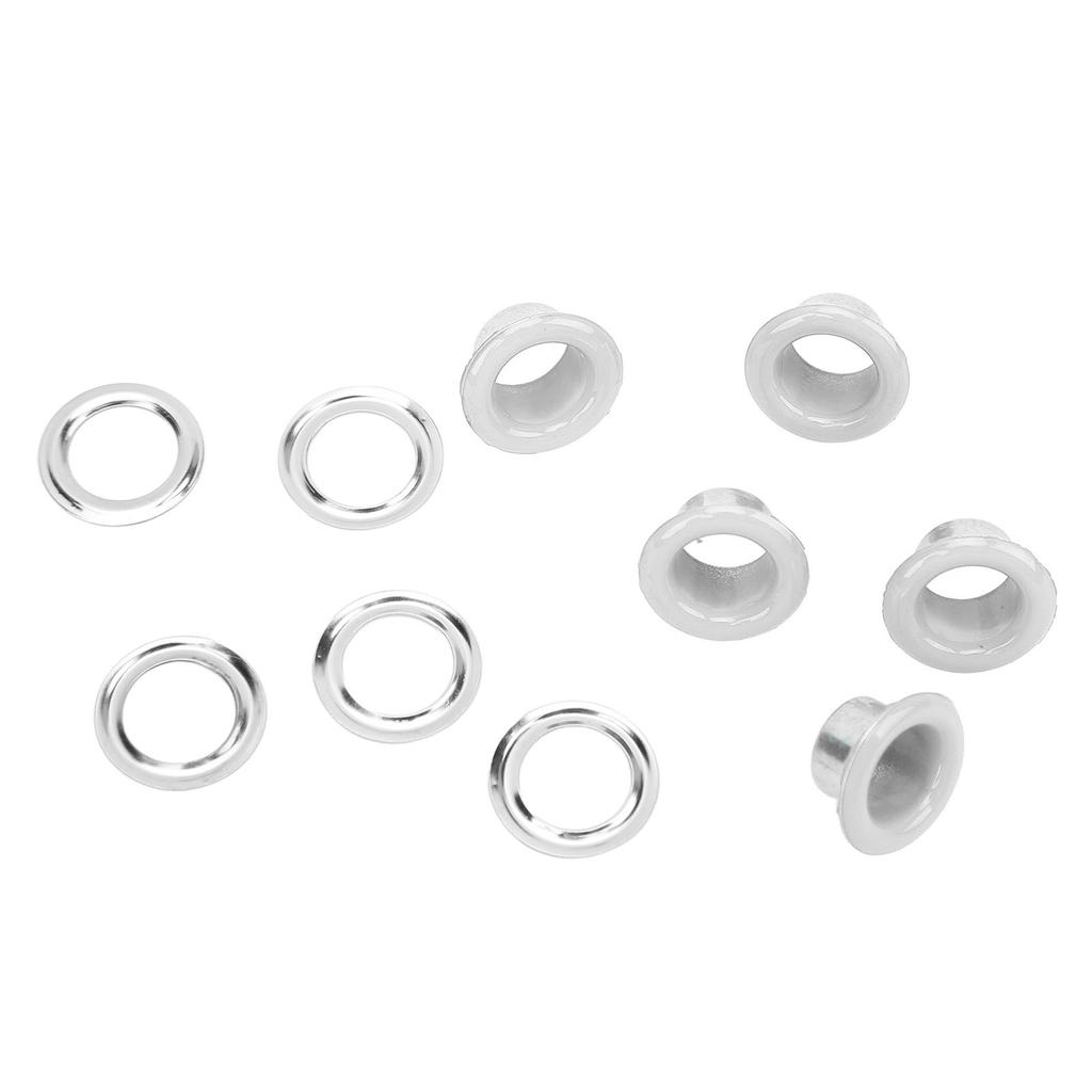500 Sets 8mm Grommet Eyelet Kit Rust Prevention Metal Leather Grommets Kit Eyelets Tool Kit for Repairing Decorating
