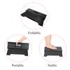 Portable Folding Step Stool Black Step Ladder for Elderly Pregnant Bathroom Travel Use
