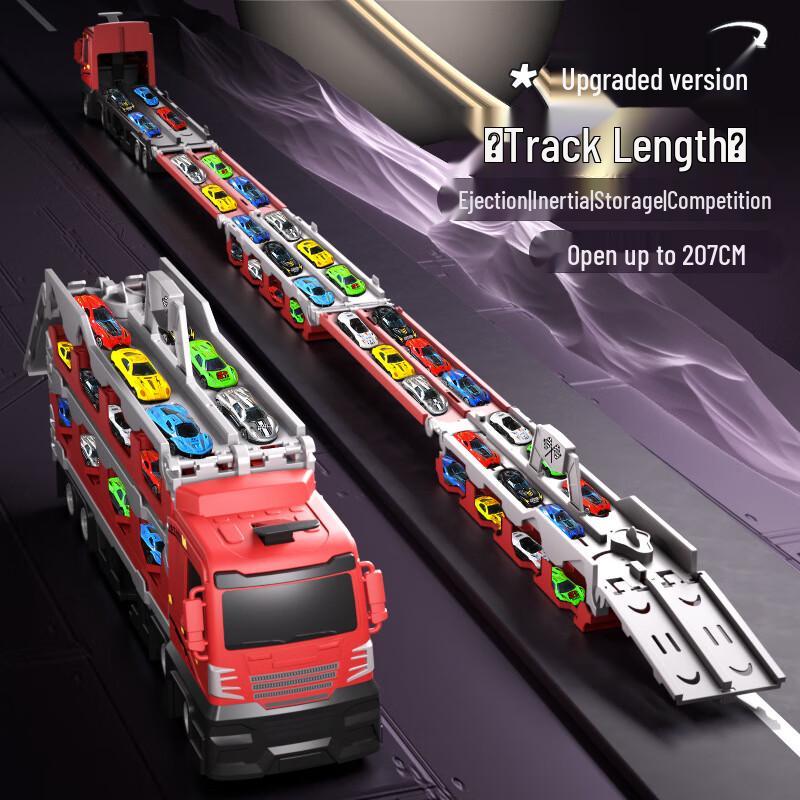 Wild Knight Transforming Ejection Transport Truck Toy Set