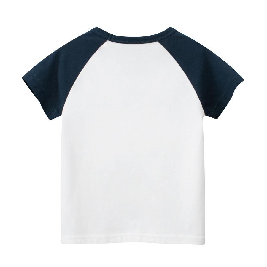Boys' Short-sleeved T-shirt Summer Clothes, Children's Clothing, Children's Shoulder-plugged Cartoon Top
