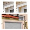 Flexible Rubber Garage Door Frame Seal for Top and Side Placement, Broad Barrier Profile Follows Edges and Corners Around the Opening