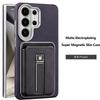 Magnetische Draadloze Oplaadbare Telefoonhoes voor Samsung Galaxy S26 Ultra S25 Plus S24 S23 Afneembare Lederen Kaarthouder Portemonneehoes