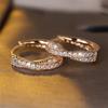 Exquisite Cross-design with a High Level of Appearance, Diamond-like, and Simple Ear Rings with a Cold and Distinctive Style