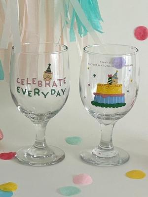 Elegant Table Celebrate Day Goblet 3-piece Set, a Birthday Gift for a Friend