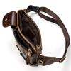 Luufan Genuine Leather Waist Bag for Body Cowhide Crossbody Shoulder Leather Large Capacity Waist Smartphone Lightweight Bicycle Bag Men, 2-Way Bag,