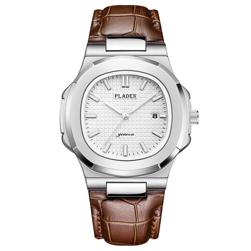 Classic Men's High-end Fashion Business Stainless Steel Waterproof Quartz Watch