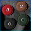 PU Leather Slot Non-slip Coaster Mat Car Cup Holder Pad For Volvo 240 C70 S40 S50 S60 S70 S80 S90 V40 V50 V60 V90 XC40 XC60 XC90 Vnl Truck