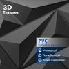 10 Stück Mattschwarze PVC 3D-Diamant-Wandpaneele Einfache DIY-Installation für Wohnzimmer Schlafzimmer Küche TV-Hintergrundwandpaneele