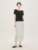 ROEM Perforated Square Neck T-Shirt Rmhwg37Rt4