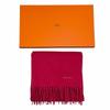 Pristine HERMES Scarf Red cashmere Women Used