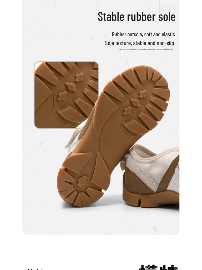 Jeep Damskor 2025 Sommar Mary Jane Loafers: Mångsidiga Casual Mockasiner