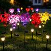 Stake Light Solar Butterfly Flower Lamp Waterproof Solar Powered LED Light  Path Decoration