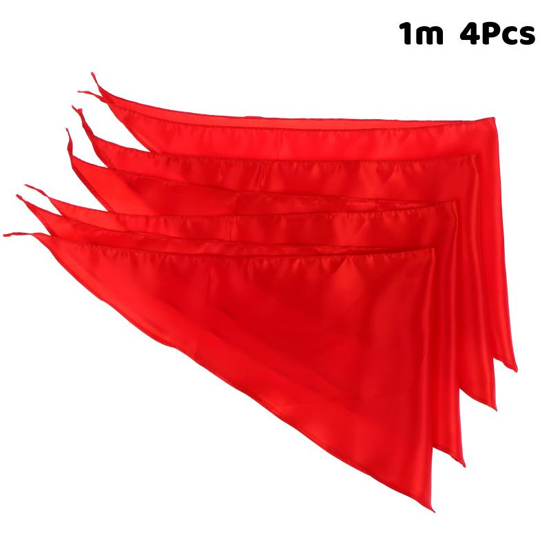1/2/3/4Pcs Classic 1M 1.2M Triangle Towel Scarf China Style Gifts Red Tie Choker Young Pioneer Scarves School Supplies