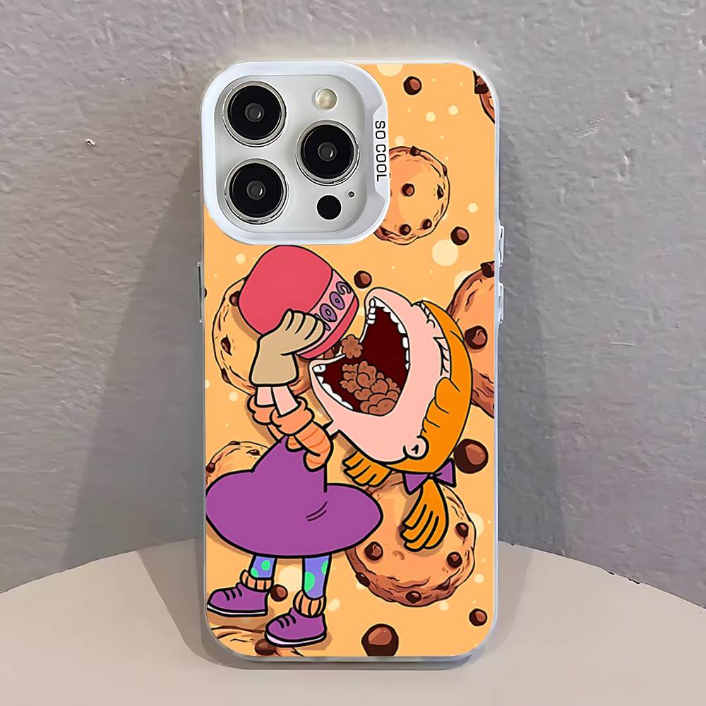 C-Chuckie A-AngelicaS Rugrat Phone Case For iPhone 17,16,13,12,11,15,14,Pro,Max,Plus,SE4,Air,Mini White IMD Matte