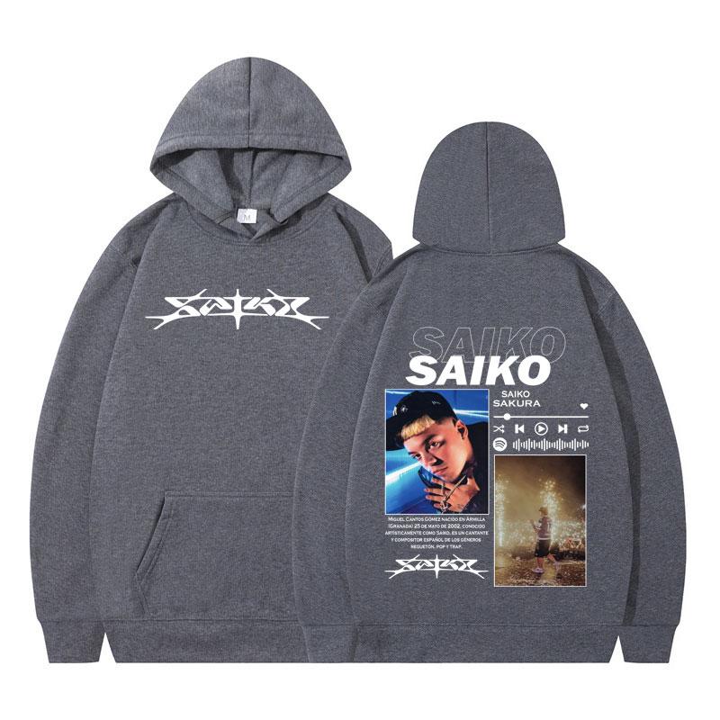 Rapper SAIKO SAKURA Album Merch Harajuku Hoodies Men Women Fashion Clothes Long Sleeve Hip-hop Oversized Man Hooded Sweatshirts