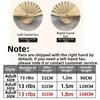 120/150/180cm Gradient Color Dancer Fan Right&Left Hands Practice Long Imitation Silk Fans