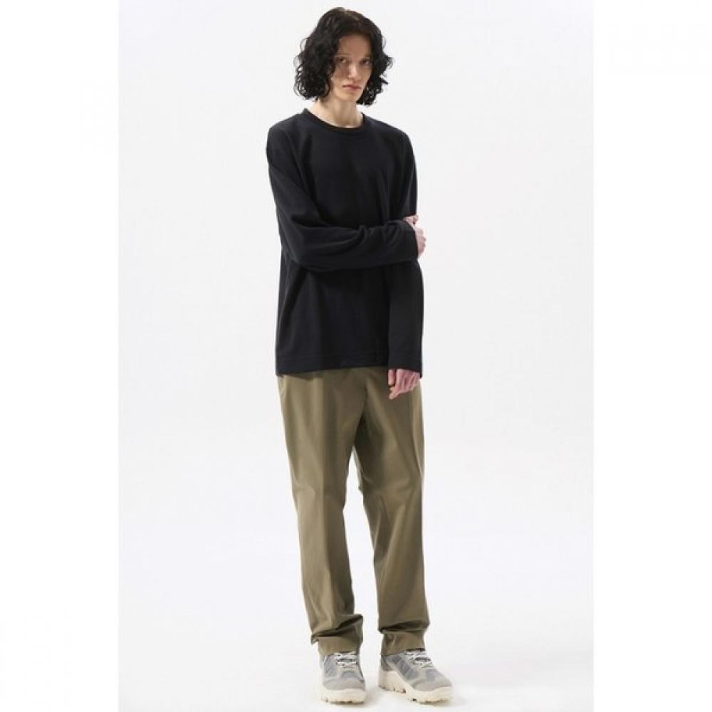 CusTomellow Black TexTure Long Sleeve T shirT cwTas25211bkx