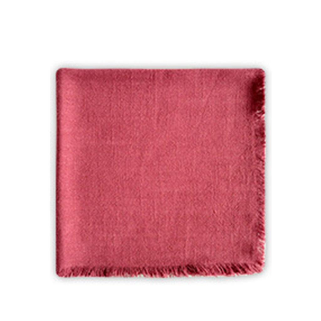 Linen Dinner-Napkin with-Fringe Trim Handmade-Cloth Napkins Delicate Washable-Table Napkins with-Fringe Restaurant Use