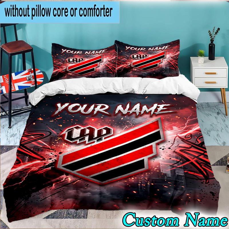 Custom Name Athletico Football 3PCS Bedding Set For Bedroom Dormitory,Including 1pc Duvet Cover And 2pcs Pillowcases Large size Fan gift