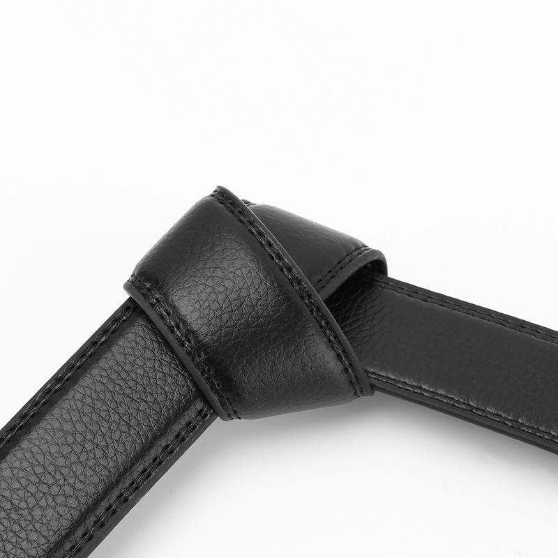 Microfiber Open Edge Automatic Buckle Belt Men's Casual Belt Men's Trouser Belt