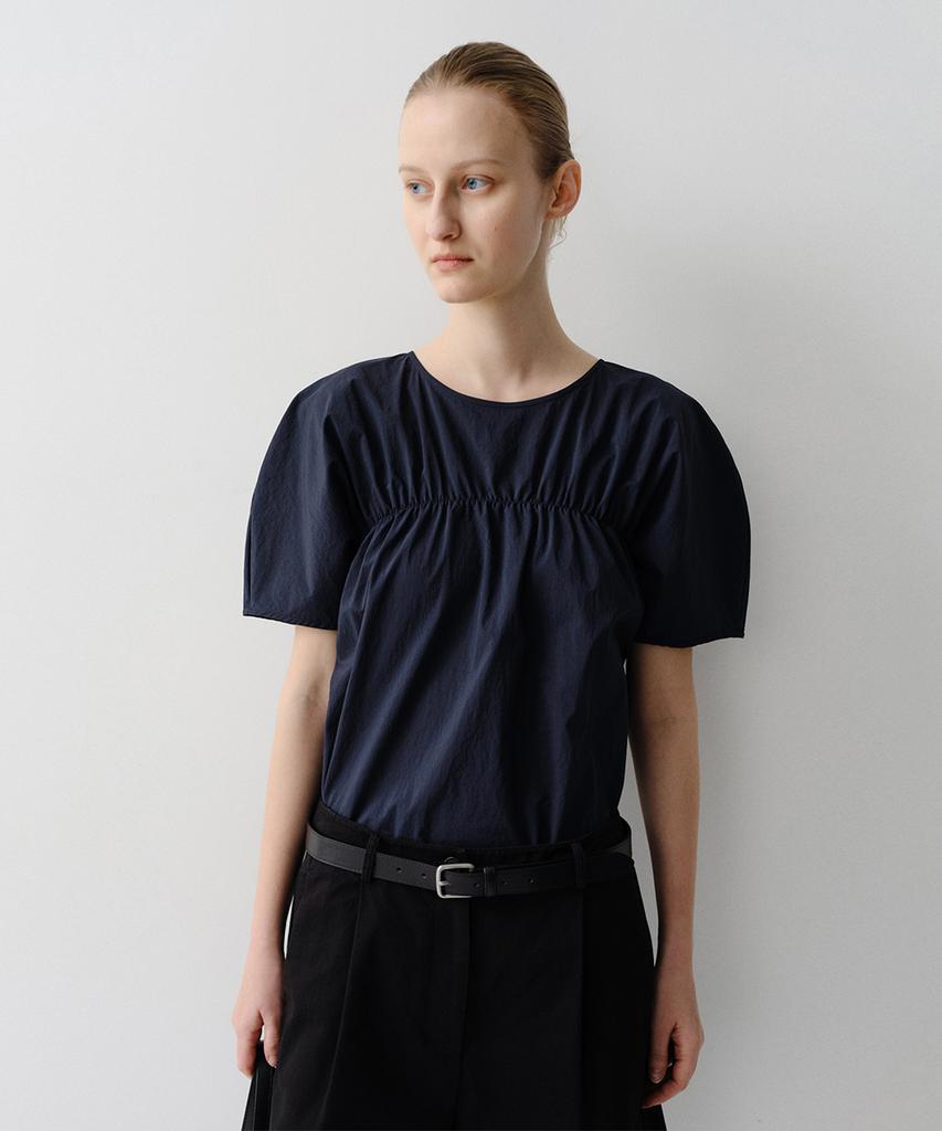 Ia Shirring Blouse (Navy)