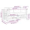 VidaXL Canapés d'angle avec coussins 2 pcs bois de pin imprégné, canapé de jardin, canapé d'extérieur, canapé de patio, sofa 825687