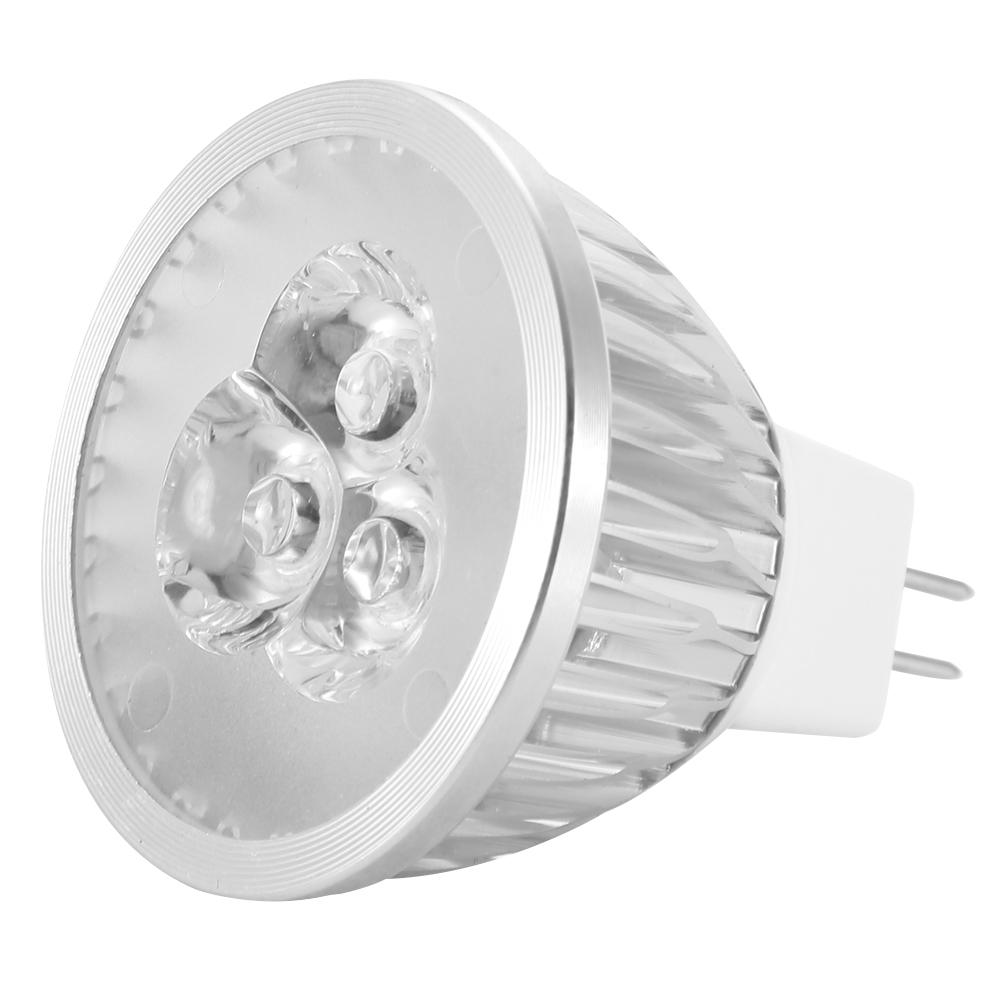 12V MR16 3W LED Light Bulb Aluminum Decorating Lamp Warm for Home Restaurant Hotel Bar