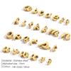 CARLIDANA Stainless Steel Gold PVD Plated DIY Lower Case 7mm Letter Alphabet Initial Charm Pendant Accessories Jewelry Fitting