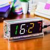 Seven-Color DIY Digital Alarm Clock Kit with Temperature Display and Soldering Practice