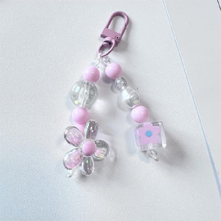 Stylish Key Holder Acrylic Keychain Pendant Lovely Keyrings Durable Key Holder