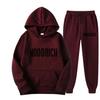 Men's HOODRICH Letter Print Casual Hoodie Sweatshirt Set - Sportswear